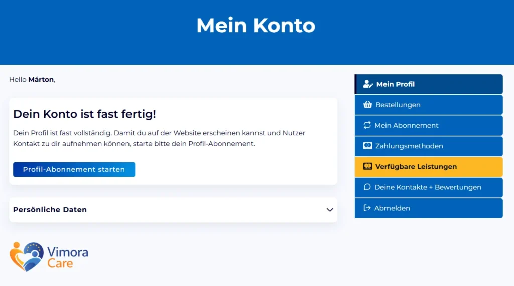 Profil aktivieren